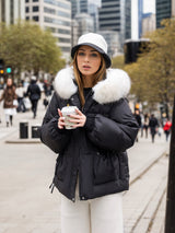 Large Fur Collar Short Loose Cotton Coat