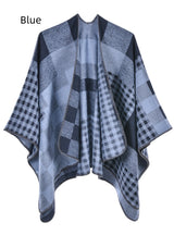 Fashion Cashmere Split Warm Shawl Cloak