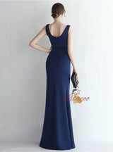 Mermaid Split Straps Prom Dress