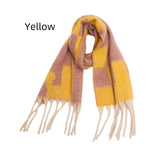 Thickened Coarse Beard Jacquard Plaid Scarf