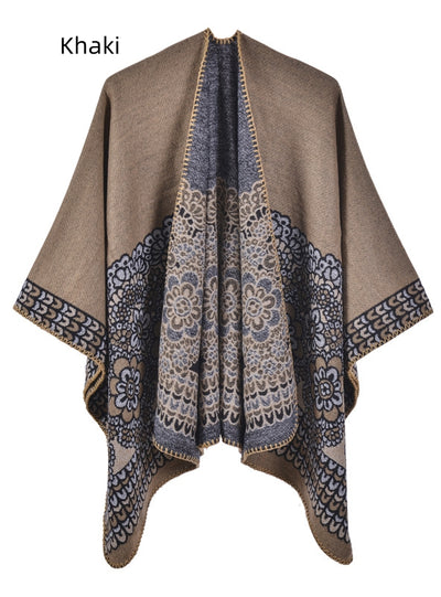 Women Warm Shawl Cloak Scarf