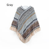 Retro National Style Hooded Cape Shawl