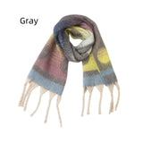 Thickened Jacquard Thick Tassel Gradient Polka-dot Scarf