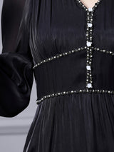 White V-neck Beading Pleats Mother Of The Bride Dress