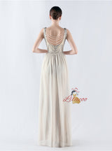 Mermaid V-neck Sequins Beading Prom Dress