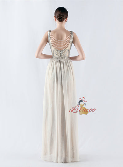 Mermaid V-neck Sequins Beading Prom Dress