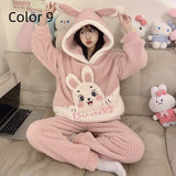 Thick Flannel Cartoon Home Service Suit