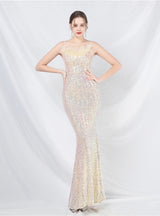 Mermaid Spaghetti Straps Prom Dress
