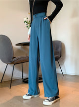 Slim Loose Wide-leg Pants High-waisted Pants