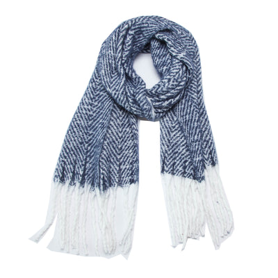 Thick Solid Color Thick Tassel Scarf Shawl