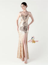 Sexy Mermaid Spaghetti Straps Prom Dress