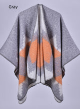 Thick Warm Cashmere Split Shawl