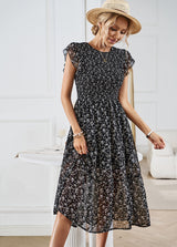 Women Summer Chiffon Floral Dress