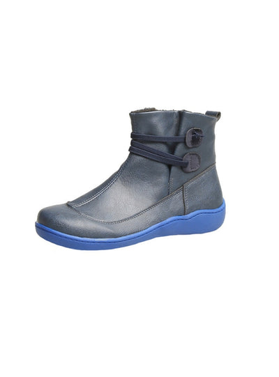 Women's Retro Sports Lace-up Booties