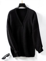 Casual Loose Knit Sweater Cardigan Coat