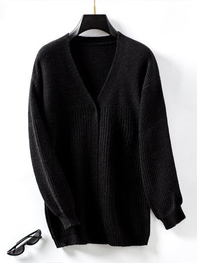Casual Loose Knit Sweater Cardigan Coat