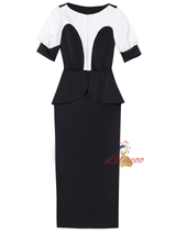 Purple Short Sleeve Beading Mother Of The Bride Dress