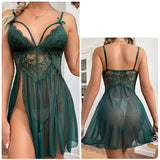 Sexy Mesh Perspective Lace Sling Nightdress Pajamas