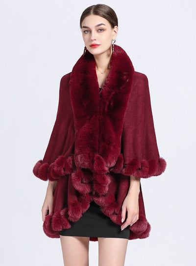 Knitted Cardigan Loose Shawl Cloak