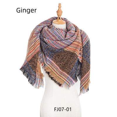 Fine Square Scarf Padded Scarf Shawl