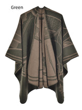Warm Shawl Padded Cashmere Cloak