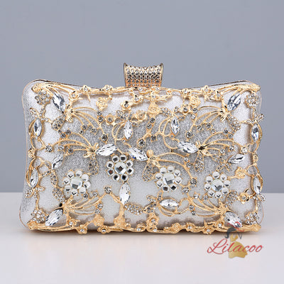 Diamond-encrusted Dinner Bag Retro Banquet Bag