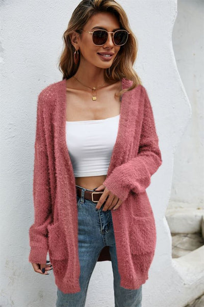Long Knitted Cardigan Sweater Coat