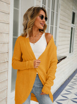 Women Cardigan Irregular Sweater Coat