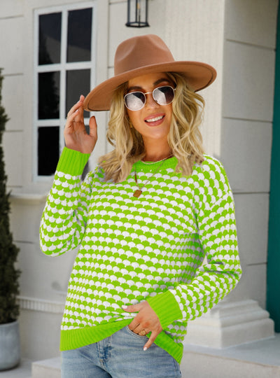 Round Neck Pullover Sweater