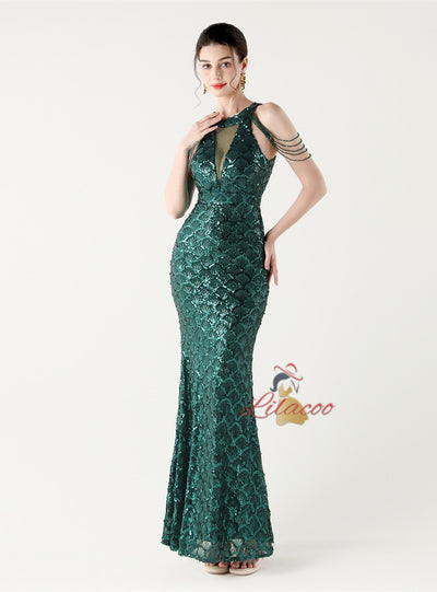 Memraid Sequins Beading Prom Dress