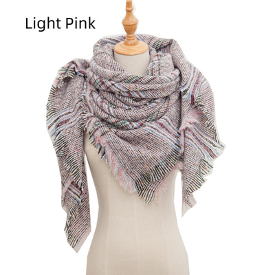 Bristle Large Plaid Square Scarf Shawl