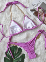 Women Crystal Diamond Bikini