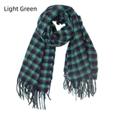 Thickened Small Plaid Fringed Scarf Shawl