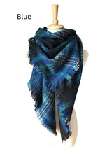 Colorful Plaid Square Plaid Scarf