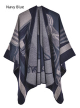 Ladies Shawl Padded Cashmere Split Cloak