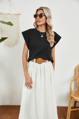 Round Neck Loose Short Sleeve T-shirt
