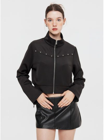Long Sleeve Zipper Short Coat Jacket