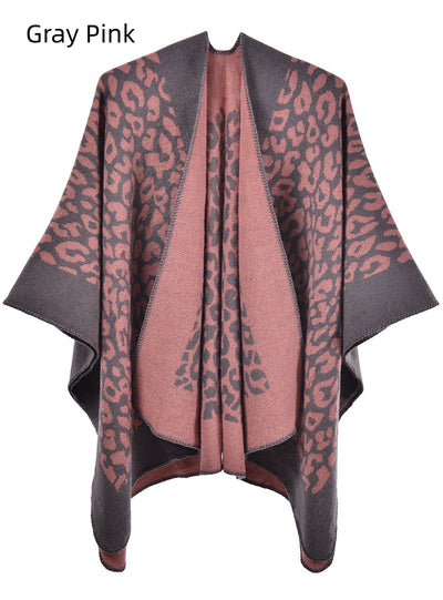 Women Cashmere-like Split Scarf Cloak