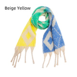 Thickened Thick Tassels Large Rhombic Shawl