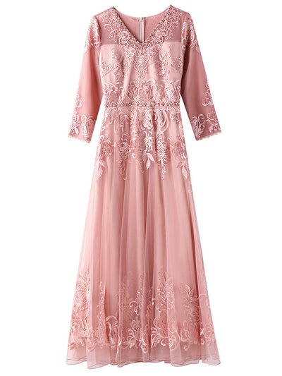 Dark Green Tulle Mother Of The Bride Dress