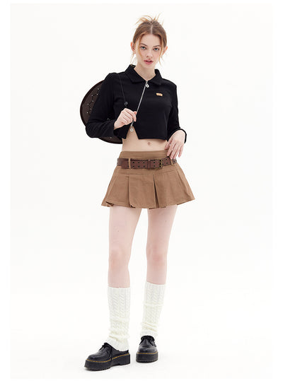 Zipper Up Long Sleeve Shirt