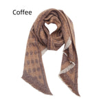 Thickened Jacquard Polka-dot Bevel Scarf