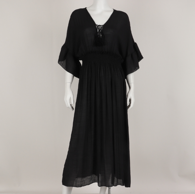 Beach Dress Elastic Waist Bikini Cover Up