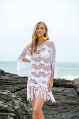 Beach Fringed Bikini Beach Cover Up