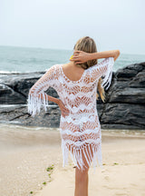 Beach Fringed Bikini Beach Cover Up