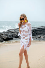 Beach Fringed Bikini Beach Cover Up