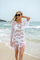 Beach Fringed Bikini Beach Cover Up