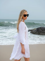 Solid Color Seaside Beach Cover Up