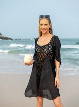 Solid Color Seaside Beach Cover Up