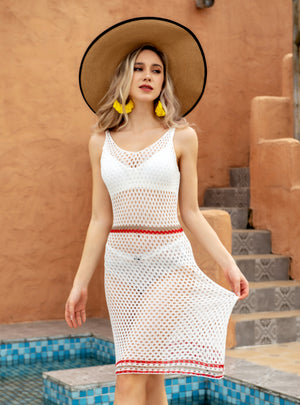 Sling Openwork Swimsuit Sleeveless Cover Up